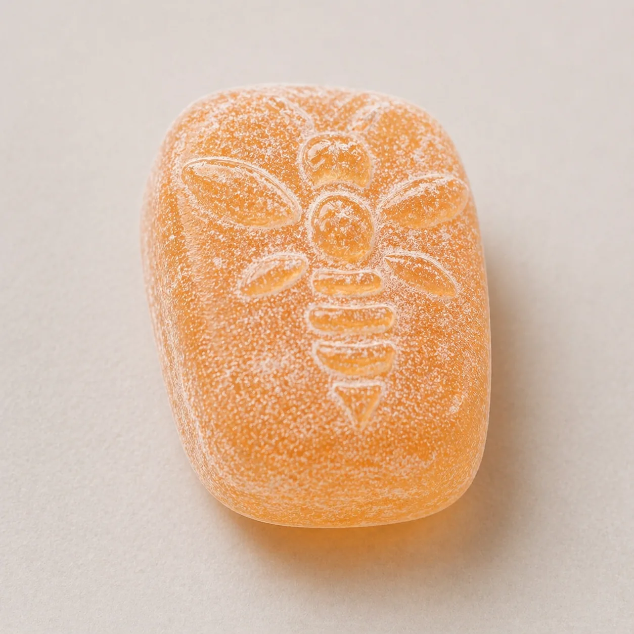 Bonbon au miel avec motif abeille