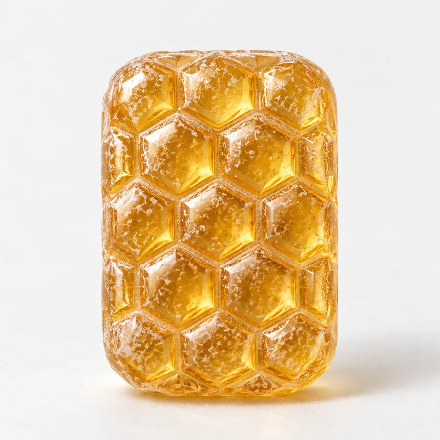 Pavé ruche, bonbon ambre en sucre cuit