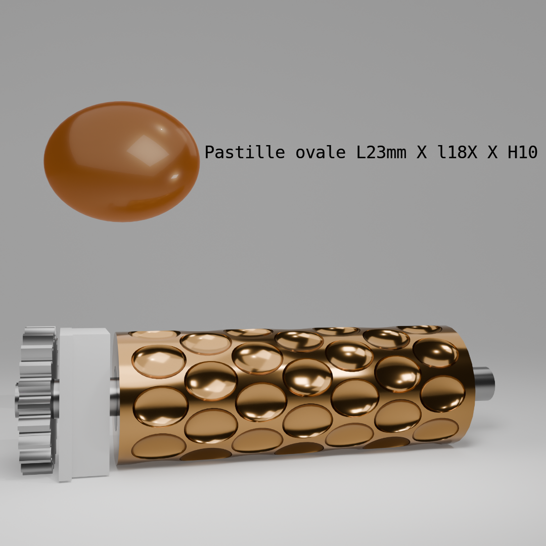 Modèle Pastille ovale