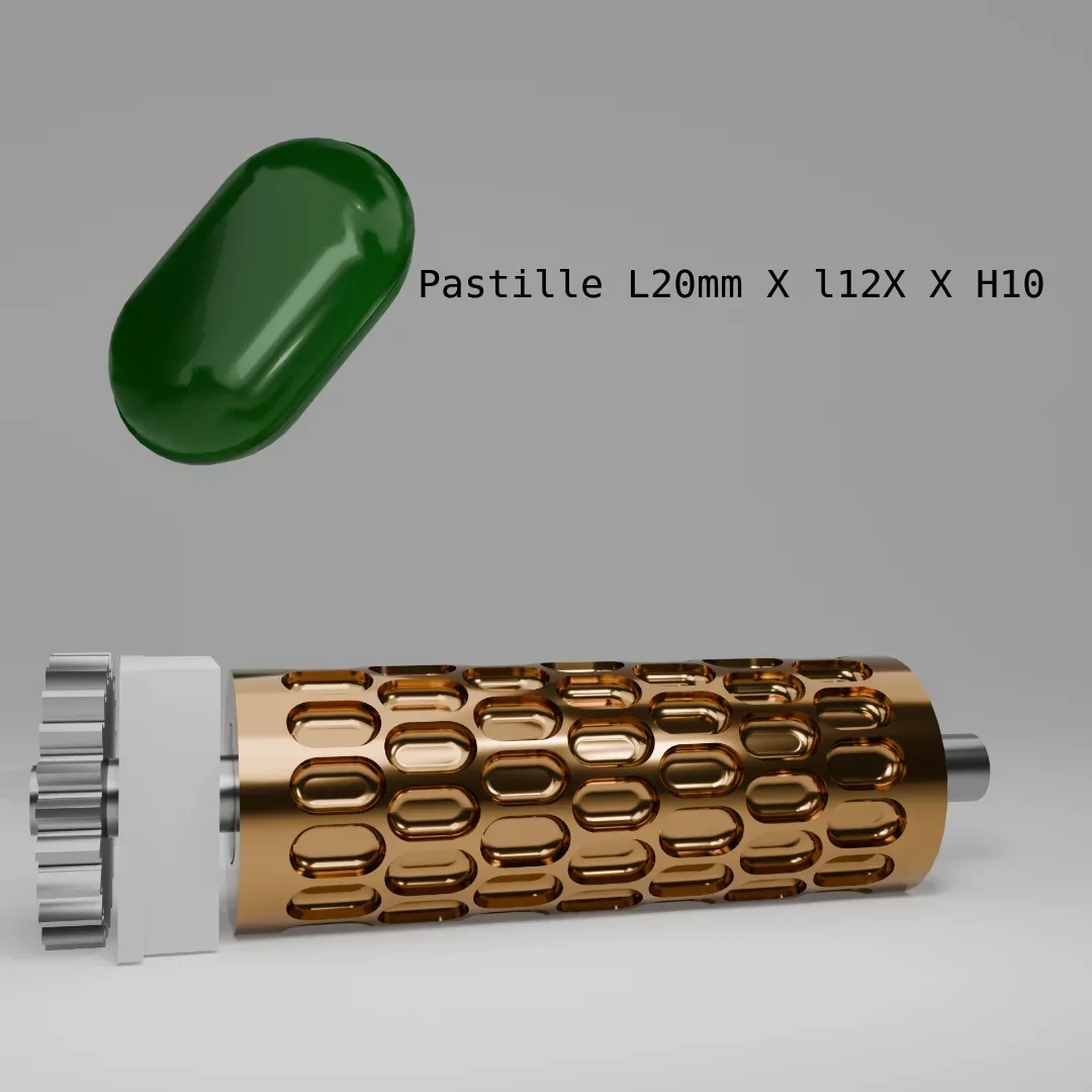 Rouleau modèle Pastille