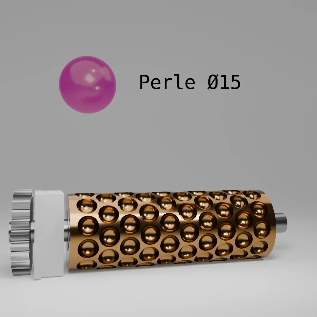 Rouleau bronze Perle 15 mm
